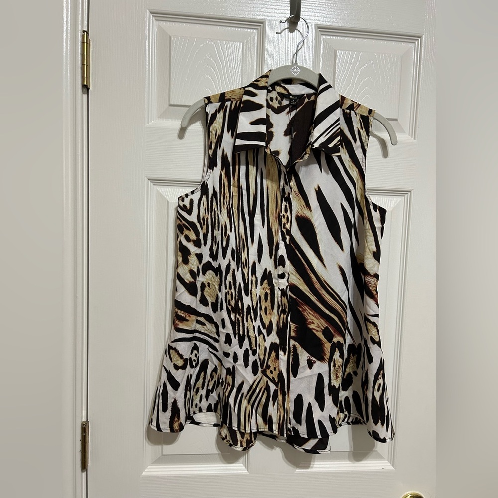 Milano Safari Print Blouse